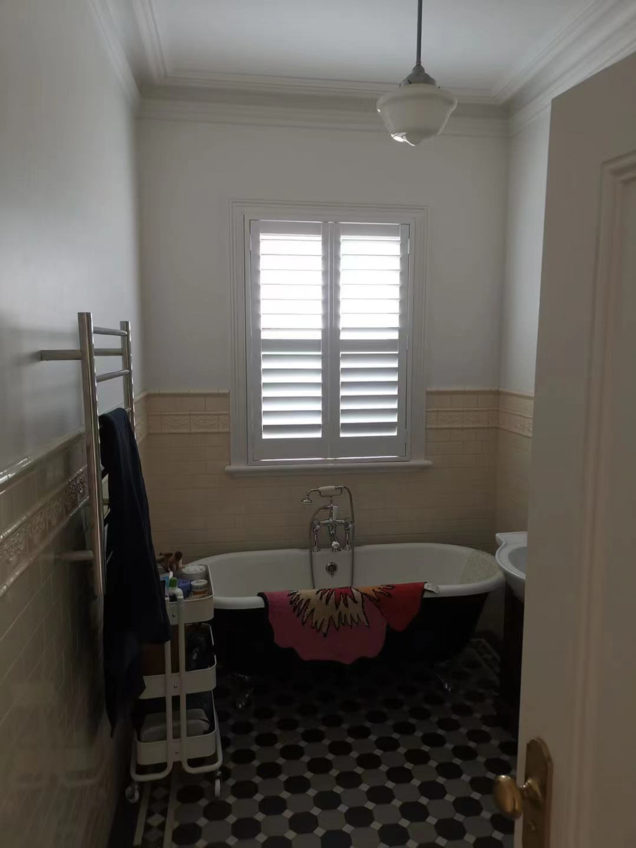 Essendon Bathroom after Plantation Shutters
