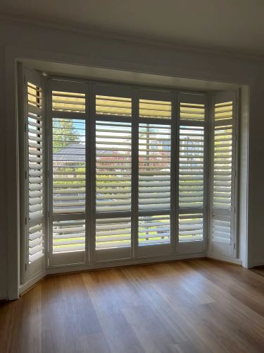 Plantation shutters complement the interior design of your home.