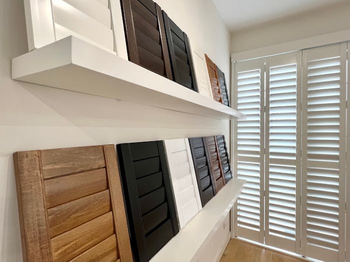 Timber shutters designs and colors.