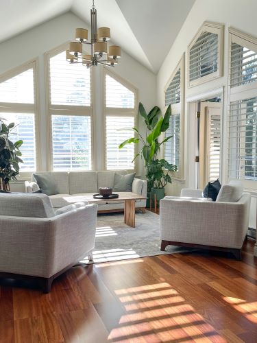 Install plantation shutters to add value to home.