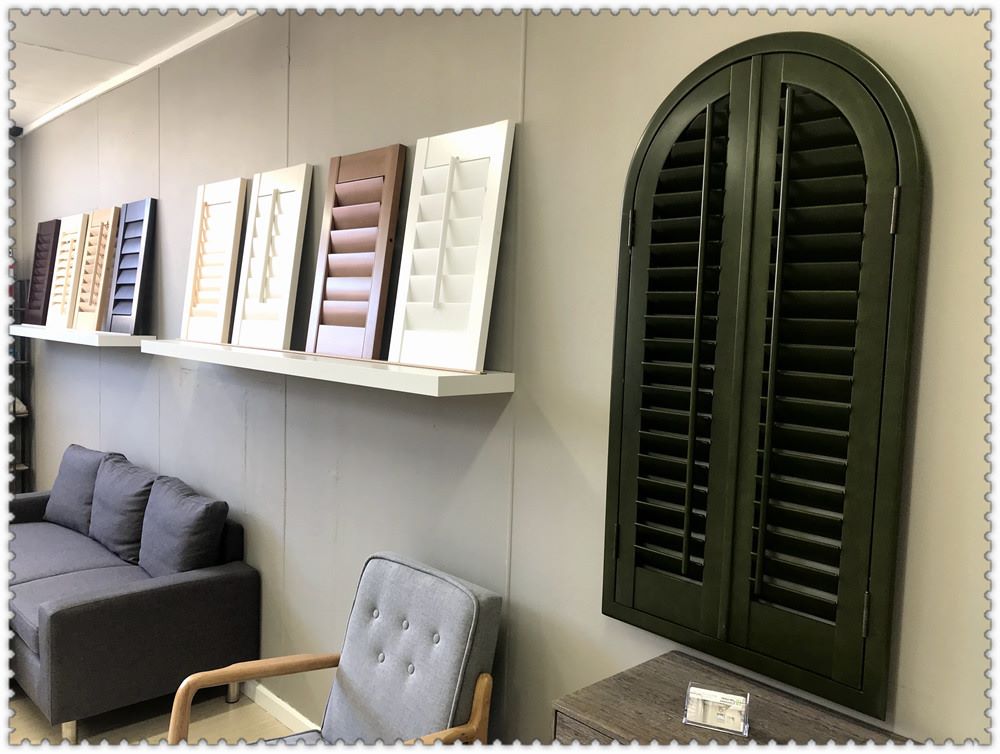 Plantation shutters options.