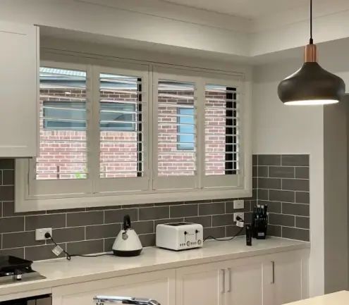 PVC shutters is the right choice for kitchens.