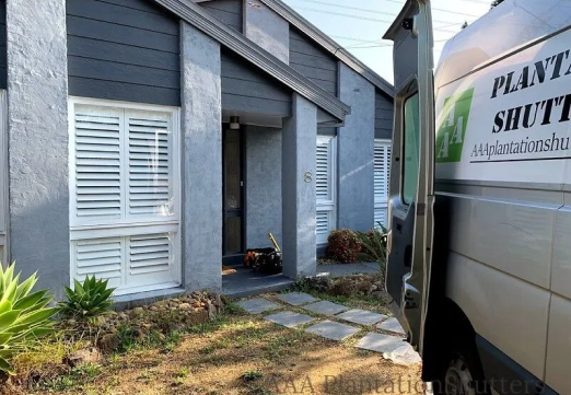 Street view of a Melbourne home fitted with plantation shutters