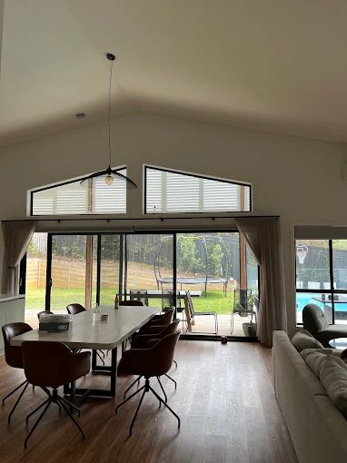 Aluminium shutters are a practical choice for outdoor areas.